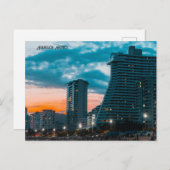 Acapulco Mexico Skyline Nachttijd Feestdagenkaart (Voorkant / Achterkant)