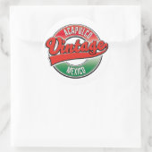 Acapulco Mexico vintage logo Ronde Sticker (Tas)