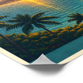 Acapulco Mexico Vintage Reisposter Poster (Hoek)