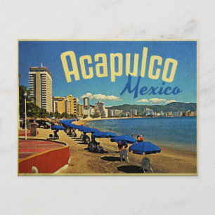 Acapulco Mexico Vintage Travel Briefkaart