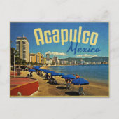 Acapulco Mexico Vintage Travel Briefkaart (Voorkant)