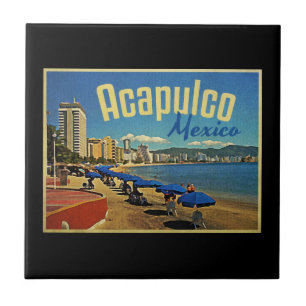 Acapulco Mexico Vintage Travel Tegeltje