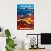 Acapulco Reisposter Mexicaans Thuis Mexico Muur Poster (Thuiskantoor)