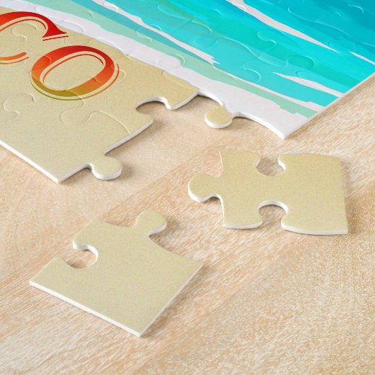 Acapulco Sailboten Beach Sun Poster Puzzle Legpuzzel (Zijkant)