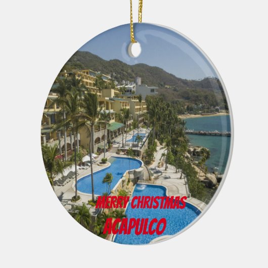 Acapulco Schilderachtig kerstversiering Keramisch Ornament (Links)