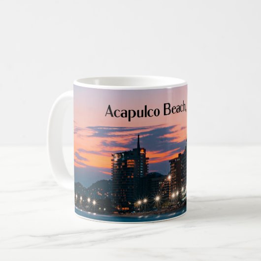 Acapulco-strand, Mexico Koffiemok (Voorkant links)