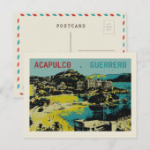 Acapulco uitzicht, Mexico, Guerrero Briefkaart (Voorkant / Achterkant)