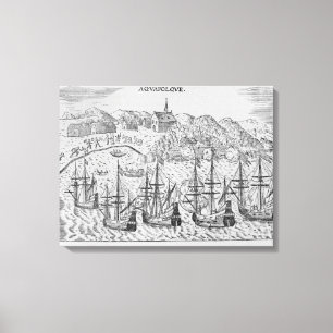 Acapulco', van Jean-Baptiste Labat's Nouveau Canvas Afdruk