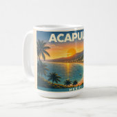 Acapulco Vintage Reisposter Mok (Voorkant links)