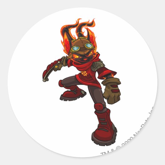 Acara Moltara Player Ronde Sticker (Voorkant)