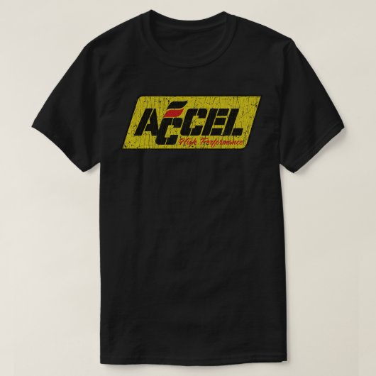 Accel hoge prestaties 1972 t-shirt (Design voorkant)