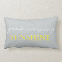 Accent Bed Pillow "Good Morning Sunshine"