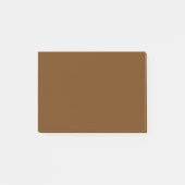 Accent bruine achtergrondkleur die u kunt aanpasse post-it® notes (Voorkant)
