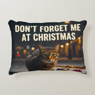 Accent kussen DENK AAN DE DIEREN MET KERST