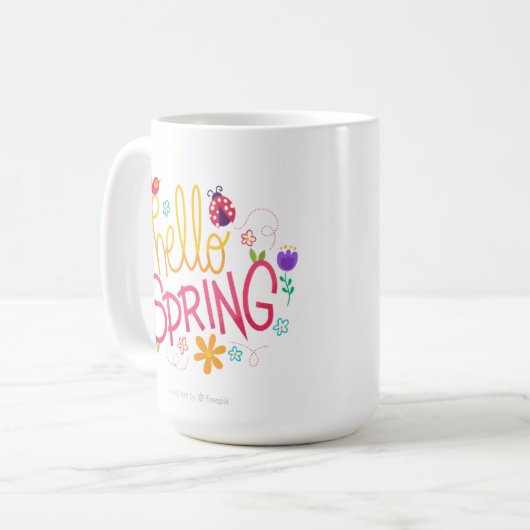 accent mug 11oz happy spring easter koffiemok (Voorkant links)