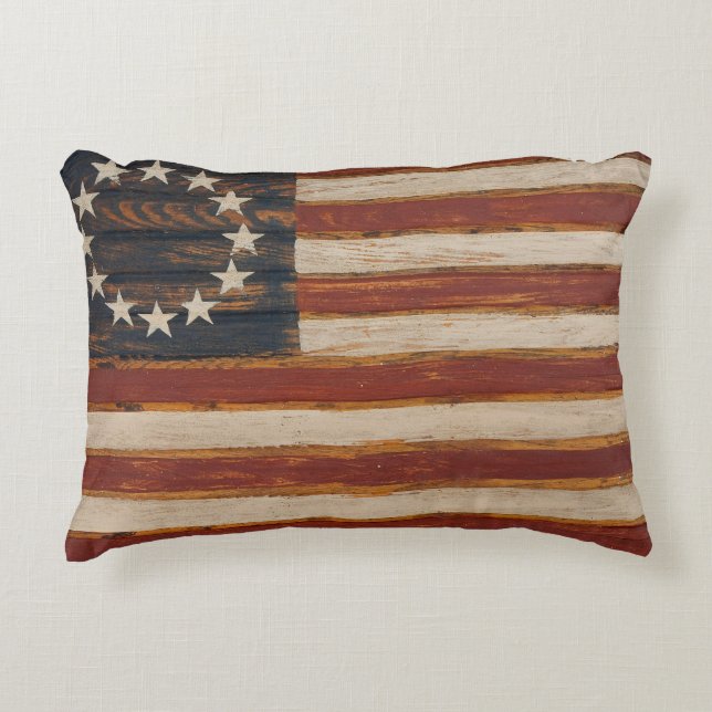 ACCENT PILLOW "Americana" Decoratief Kussen (Voorkant)