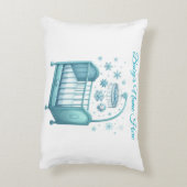 Accent Pillow - Bewerkbaar Baby's Xmas Pillow Accent Kussen (Achterkant (Verticaal))