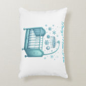 Accent Pillow - Bewerkbaar Baby's Xmas Pillow Accent Kussen (Voorkant(Verticaal))