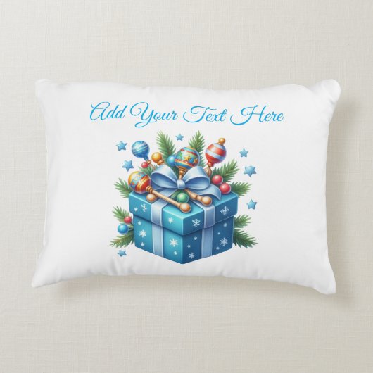 Accent Pillow- Bewerkbare Baby / Kinder Pillow Accent Kussen (Achterkant)