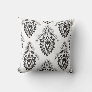 Accent Pillow-Black/White Damask voor buitengebrui Buitenkussen