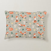 Accent Pillow Bunny en Fox Kussen (Achterkant)
