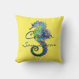 Accent Pillow Cabo Seahorse Kussen