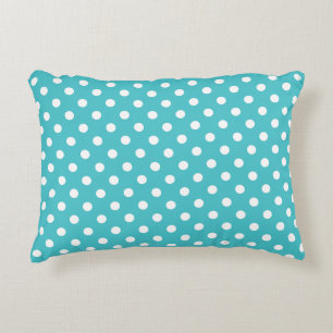 Accent Pillow - Curacao Blue Polka Dot Decoratief Kussen