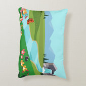 Accent Pillow Design op natuurlandschap Accent Kussen (Achterkant (Verticaal))