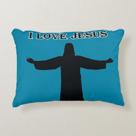Accent Pillow  i love jesus  Accent Kussen