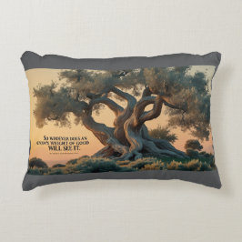 Accent Pillow-Islamic Olive Tree Pillow  Kussen