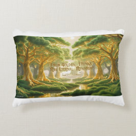 Accent Pillow-Islamic Paradise Tree Accent Pillow Accent Kussen