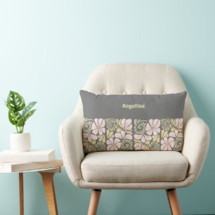 Accent Pillow met een modern bloemenontwerp. Kussen