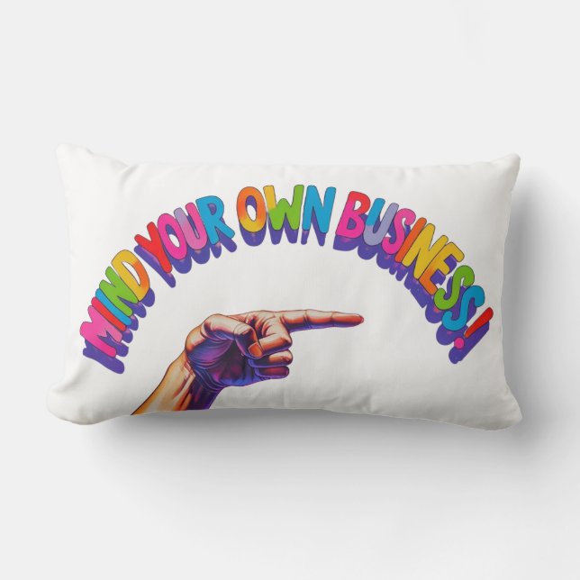 Accent Pillow-Mind uw eigen zakelijke accentkussen Kussen (Voorkant)