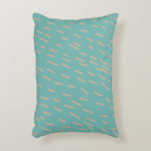 Accent Pillow - Modern Floral Design Beige and Blu Kussen (Voorkant(Verticaal))