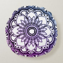 Accent Pillow Paars en Blue Mandala
