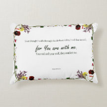 Accent Pillow Psalm van David verses 23:4