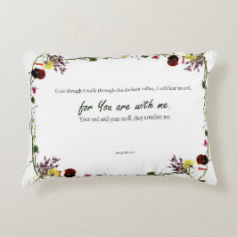 Accent Pillow Psalm van David verses 23:4 Kussen
