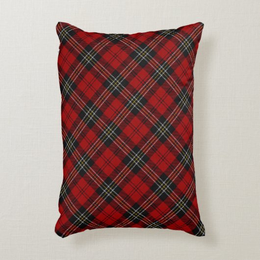 Accent Pillow - Red Tartan Accent Kussen (Voorkant(Verticaal))