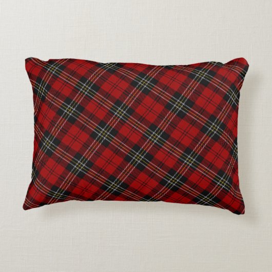 Accent Pillow - Red Tartan Accent Kussen (Achterkant)