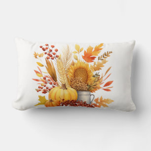 Accent Pillow-Rustic Autumn Pail Accent Pillow Kussen