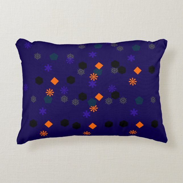 Accent Pillow - Uniek geometrisch patroon Accent Kussen (Voorkant)
