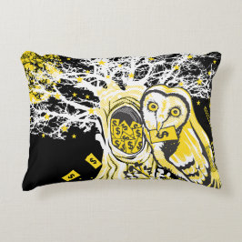 Accent Pillow – Urban Tree Owl & Wealth Surreal  Kussen