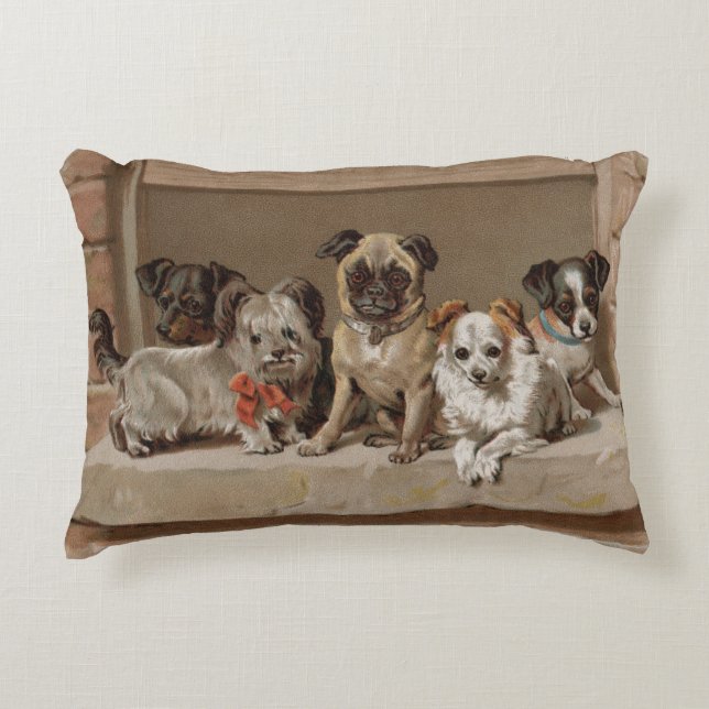 Accent Pillow van groep Watch-honden Kussen (Voorkant)
