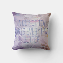 Accent Pillow van het Citaat van de Teacup Kussen