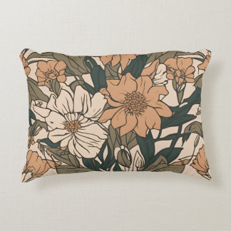 Accent Pillow Wildflower Boeket Cottagecore D21 Kussen