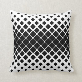 Accent Pillow, zwart-wit diamantpatroon Kussen