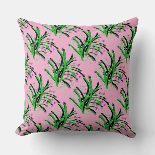 Accent Shrub Decorative Pink Kussen (Voorkant)