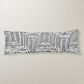 ACCENT ZWART EN WIT GOLVEND LICHAAMSKUSSEN (Achterkant)