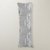 ACCENT ZWART EN WIT GOLVEND LICHAAMSKUSSEN (Voorkant Verticaal)