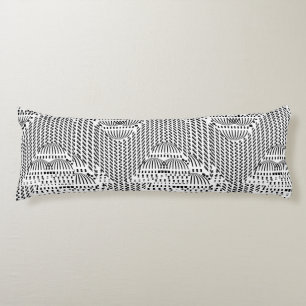 ACCENT ZWART EN WIT GOLVEND LICHAAMSKUSSEN